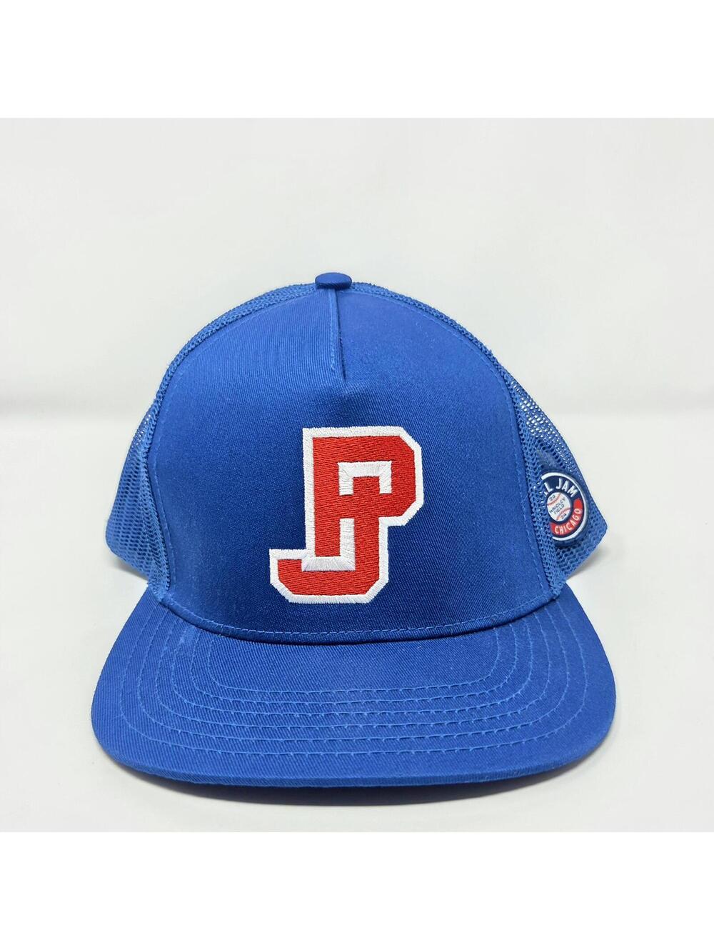 Pearl Jam Wrigley Field 2024 Chicago Trucker Snapback Hat Baseball Cap Cubs PJ